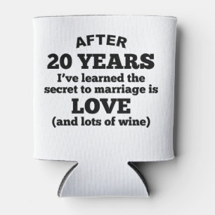 Enfriador De Latas 20 Años De Amor Y Vino
