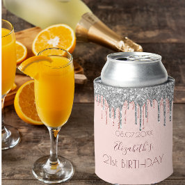 Enfriador De Latas 21 cumpleaños color rosa rosa rosa rosa rosa rosa 