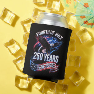 Enfriador De Latas 250 Aniversario EE. UU. 1776-2026 Patriótico Ameri