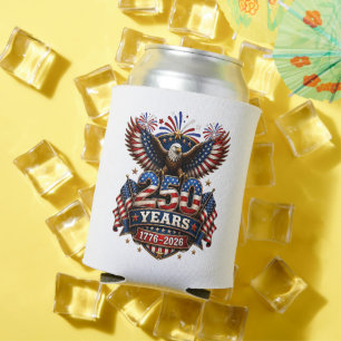 Enfriador De Latas 250 años 4 de julio aniversario 250 de Estados Uni
