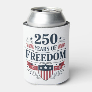 Enfriador De Latas 250 Años De Libertad 1776 2026 250th 4 De Julio