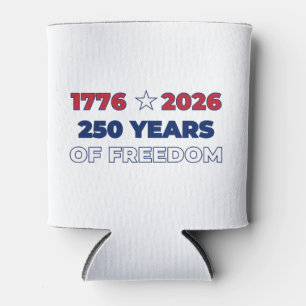 Enfriador De Latas 250 Años de Libertad América 1776 2026 Patriótico