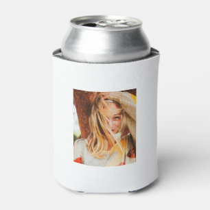 Enfriador De Latas 2 Plantilla de fotografía de doble cara de blanco