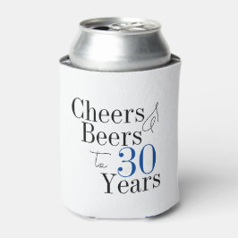 Enfriador De Latas 30.º cumpleaños Simple Cheers Party Favor