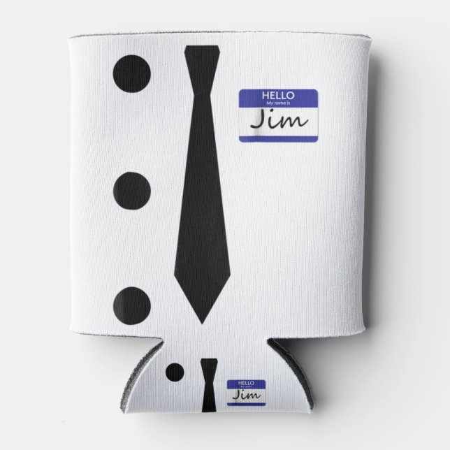 Enfriador De Latas 3 Hole Punch Jim Costume Easy Halloween T Shirt.pn (Anverso)