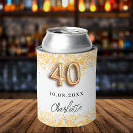 Enfriador De Latas 40.º confeti de oro blanco
