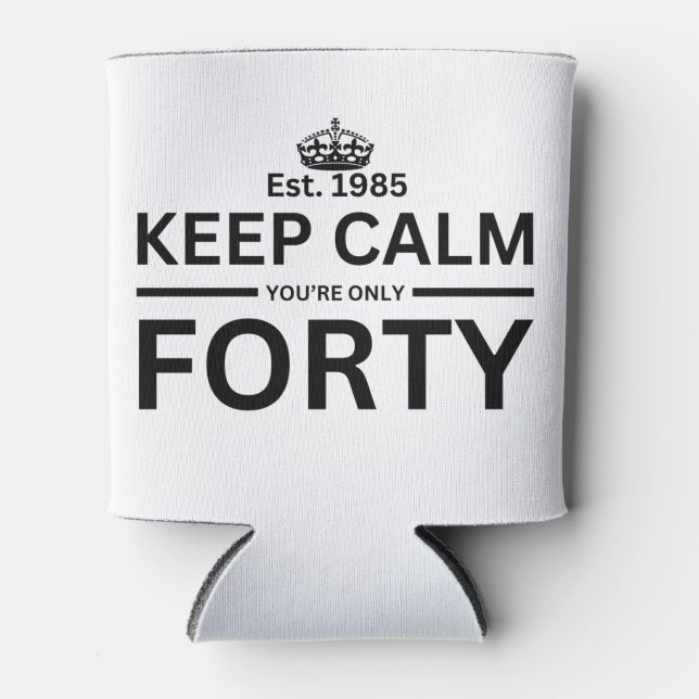 Enfriador De Latas 40.º cumpleaños (Anverso)