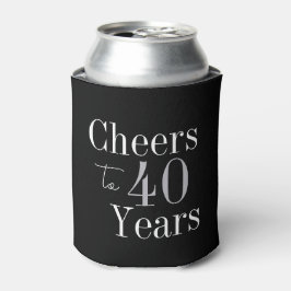 Enfriador De Latas 40.º cumpleaños Saludos a favor de la fiesta de pl
