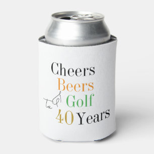 Enfriador De Latas 40.º Fiesta de Cervezas de Golf de Cumpleaños
