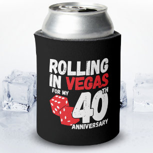 Enfriador De Latas 40 Aniversario casado 40 años Las Vegas