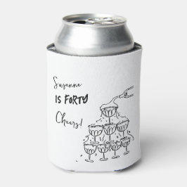 Enfriador De Latas 40 años Cumpleaños Torre de Champagne funky