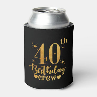 Enfriador De Latas 40 años de edad B-Day Funny 40th Birthday Crew