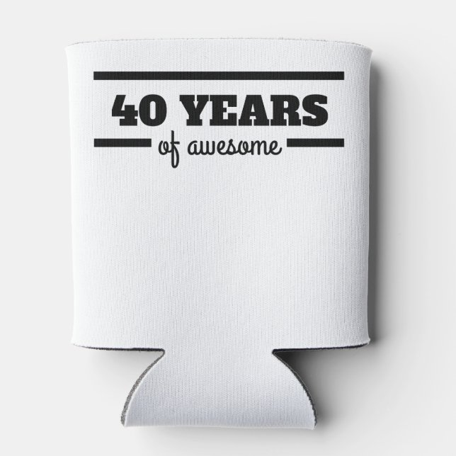 Enfriador De Latas 40 Años De Increíble (Reverso)