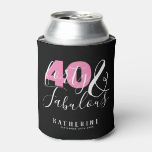 Enfriador De Latas 40 Y Fabuloso Elegante Personalizado 40 Fiesta de 