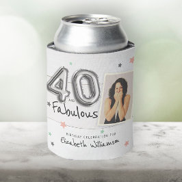 Enfriador De Latas 40 y fabuloso Relieve metalizado Estrellas de glob