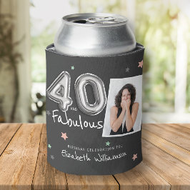 Enfriador De Latas 40 y fabuloso Relieve metalizado Estrellas de glob