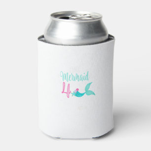 Enfriador De Latas 4.º Fiesta de la sirena de cumpleaños me dijo esto