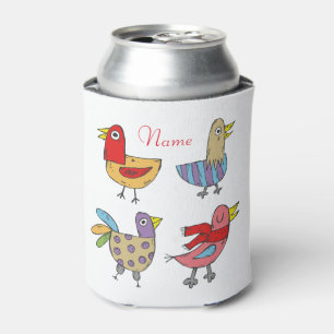Enfriador De Latas 4 Aves divertidas Thunder_Cove