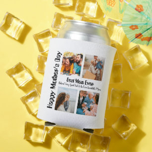 Enfriador De Latas 4 Collage de fotos mejor mamá de la historia