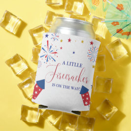 Enfriador De Latas 4 de julio Baby Shower, el petardo de la independe