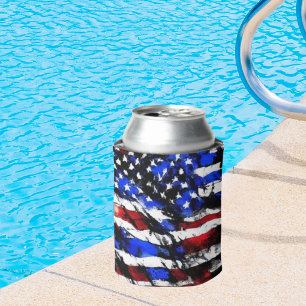 Enfriador De Latas 4 de julio "Bandera Americana" refrigerador