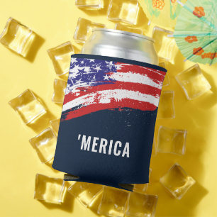 Enfriador De Latas 4 de julio Bandera Merica