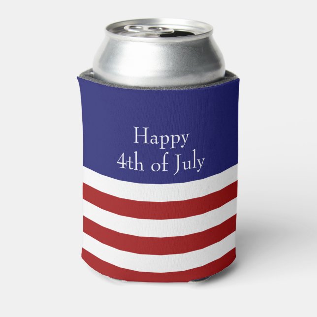Enfriador De Latas 4 de julio más frío (Reverso de la lata)