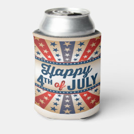Enfriador De Latas 4 de julio Nombre personalizado abajo