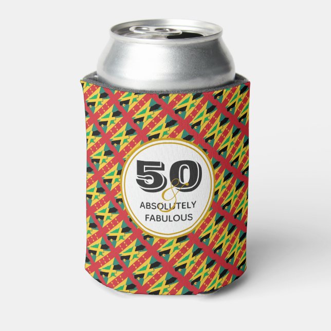 Enfriador De Latas 50 Monograma JAMAICA GRENADA absolutamente Fabulos (Reverso de la lata)
