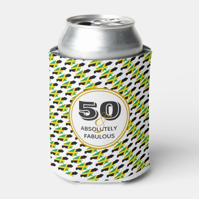 Enfriador De Latas 50 Monograma JAMAIQUINO Absolutamente Fabuloso (Lata Anverso)