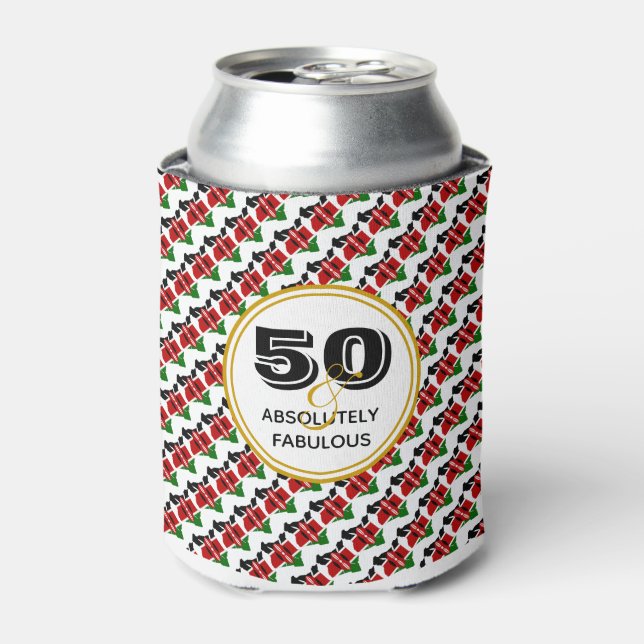 Enfriador De Latas 50 Monograma KENYA Maasai Absolutamente Fabuloso (Lata Anverso)