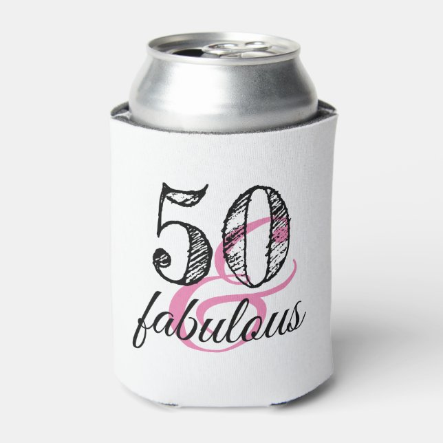 Enfriador De Latas 50 y fabulosa fiesta de cumpleaños (Lata Anverso)