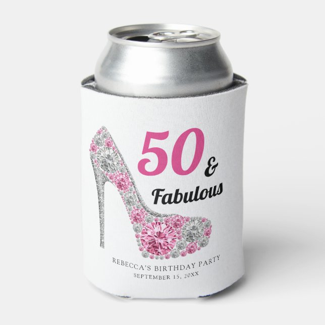 Enfriador De Latas 50 y fabulosa fiesta de cumpleaños (Lata Anverso)