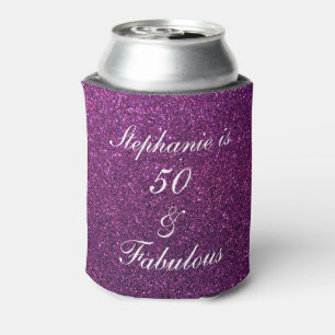 Enfriador De Latas 50 Y Fabulosa Moda Ombre Purpurina Púrpura De Cum
