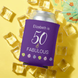 Enfriador De Latas 50 y fabuloso con margaritas