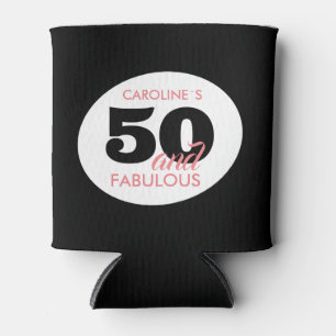 Enfriador De Latas 50 y fabuloso cumpleaños 50 personalizado