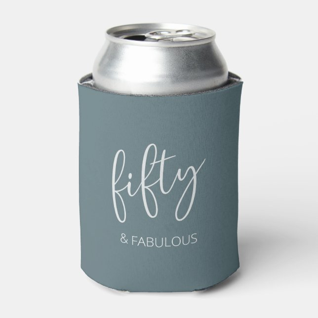 Enfriador De Latas 50 y Fabuloso Refrigerador de guiones modernos (Lata Anverso)