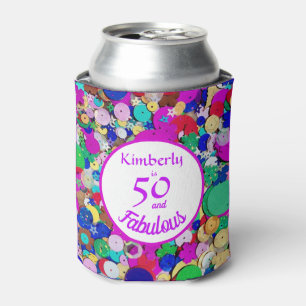Enfriador De Latas 50 y Refrigerador de bebidas Fabuloso de Cumpleañ