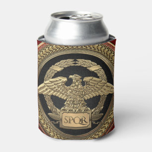 Enfriador De Latas [600] Águila imperial romana dorada sobre medallón