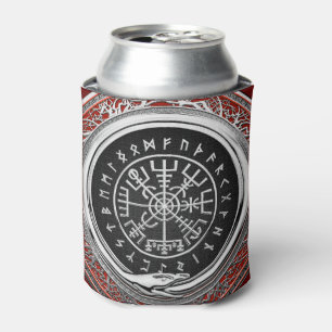 Enfriador De Latas [610] Vegvisir - Viking Silver Magic Runic Compass
