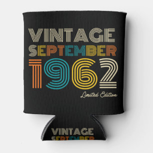 Enfriador De Latas 62 Cumpleaños Vintage Septiembre 1962 Limited Edtn