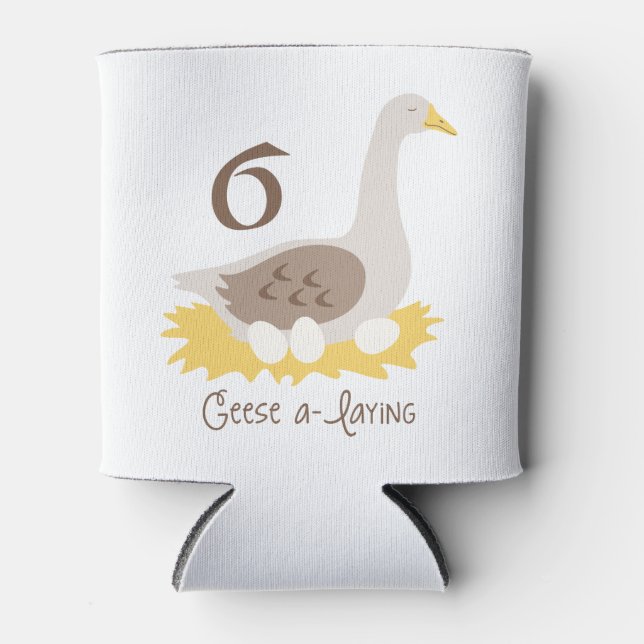 Enfriador De Latas 6 Geese A-Laying (Anverso)