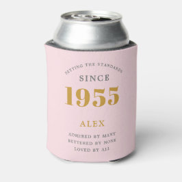 Enfriador De Latas 70.º Nacimiento 1955 Moda Gris Rosa Elegante