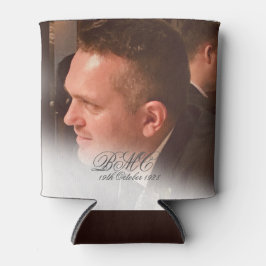 Enfriador De Latas 80.º cumpleaños masculino simple elegante foto