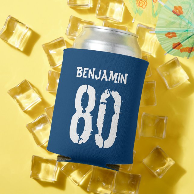Enfriador De Latas 80.º Refrigerador de bebidas personalizado azul de (Verano in situ)