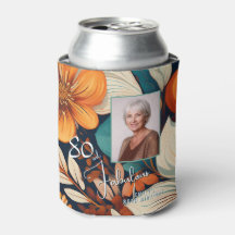 80 y fabulosa foto de cumpleaños del patrón de las