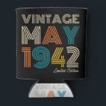 Enfriador De Latas 80th Birthday Vintage 1942 Limited Edition<br><div class="desc">Regalo de cumpleaños de 80th Birthday Vintage 1942 Limited Edition</div>