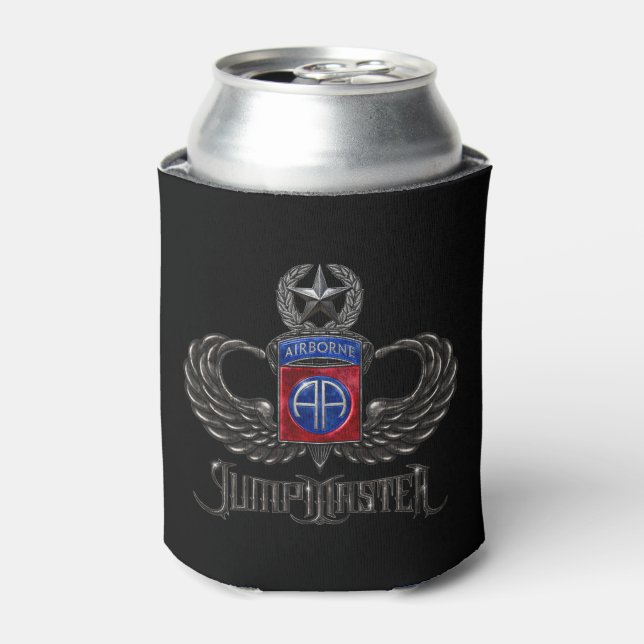 Enfriador De Latas 82.º Refrigerador de bebidas negro Jumpmaster Airb (Lata Anverso)