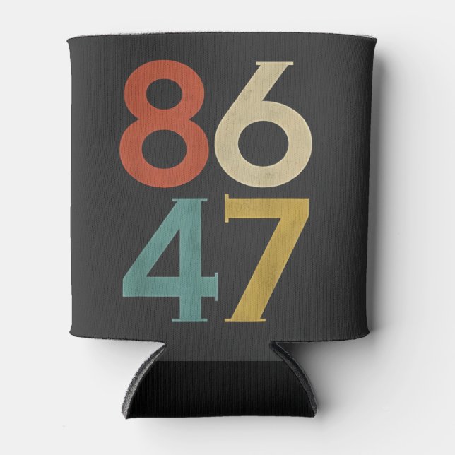 Enfriador De Latas 86 47 Trump Retro de Guay contra Trump (Anverso)