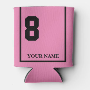 Enfriador De Latas 8 rosa con Personalizado de la funda de la silla d